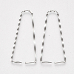 Stainless Steel Color 304 Stainless Steel Triangle Rings, Buckle Clasps, For Webbing, Strapping Bags, Garment Accessories Findings, Triangle Clasps, Golden, 50x22x1mm, Hole: 47x18mm