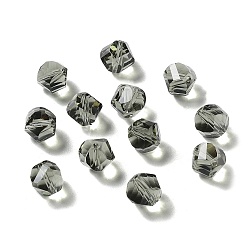 Dark Slate Gray Glass Imitation Austrian Crystal Beads, Faceted, Nugget, Dark Slate Gray, 8x8mm, Hole: 1mm