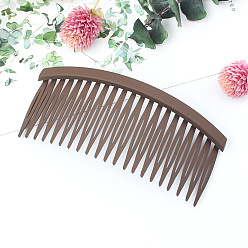 coffee color Minimalist Square 21-Tooth Hair Clip for Students with Non-Slip Grip and Frizz Control