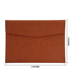 Сиена Карманы для документов из искусственной кожи, прямоугольные, цвет охры, 240x330 мм
