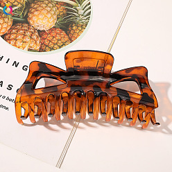 Big Monster Catch - Amber Retro Style Hair Clip for Women, Elegant Updo with Shark Teeth Headpiece