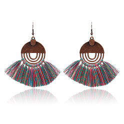colorful Bohemian Style Tassel Earrings Fashion Retro Statement Jewelry HY-6776-1