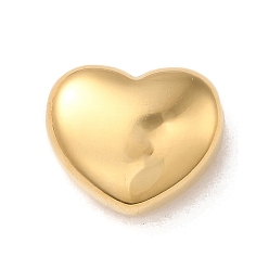 Настоящее золото 14K 304 прелести нержавеющей стали, шарма сердца, реальный 14 k позолоченный, 10.5x12x6.5 мм, отверстие : 1.8 мм
