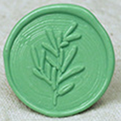 Средний Весенно-Зеленый Частицы сургуча, для ретро печать печать, восьмиугольник, средний весенний зеленый, размер бутылки: 40x34 мм, о 45шт / бутылка