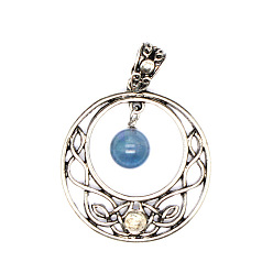 Флюорит Природного флюорита подвески, плоско-круглые, 35x31 мм