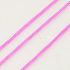 Бледно-Розовый Плоская эластичная кристаллическая струна, эластичная нить для бисера, для изготовления эластичного браслета, розовый жемчуг, 0.8 мм