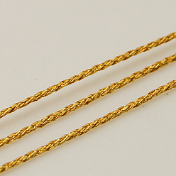Verge D'or Fil métallique, 12, verge d'or, 1mm, environ 196.85 yards (180m)/rouleau