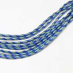 Королевский синий Полиэфирные и спандексные веревочные веревки, 1 внутреннее ядро, королевский синий, 2 мм, около 109.36 ярдов (100 м) / пачка