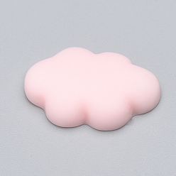 Pink Resin Cabochons, Cloud, Pink, 25x17x5.5mm