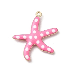 Фламинго Подвески из эмали и сплава, морская звезда, золотые, фламинго, 27x25x3.5 мм, отверстие : 1.2 мм