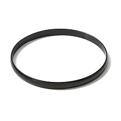 Синий 304 Простые браслеты из нержавеющей стали для женщин и мужчин, ионное покрытие (ip), долговечный, синие, внутренний диаметр: 2.56 дюйм (6.5 см)