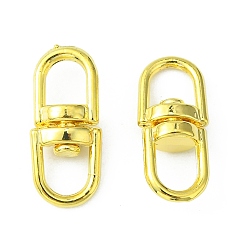 Золотой Платиновый оттенок сплава двойной глаз поворотные пряжки, золотые, 16x6.5x4.5 мм, отверстие : 4.5x4 мм