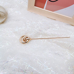 golden circle hairpin Metal Pearl Hair Clip Hairpin for Daily Use - Modern, Simple, Versatile Hair Accessory.