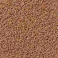 (551D) Copper Metallic TOHO Round Seed Beads, Japanese Seed Beads, (551D) Copper Metallic, 11/0, 2.2mm, Hole: 0.8mm, about 1110pcs/bottle, 10g/bottle