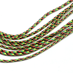 Lime Green Polyester & Spandex Cord Ropes, 1 Inner Core, Lime Green, 2mm, about 109.36 yards(100m)/bundle