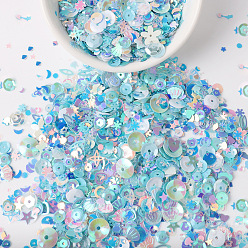 color 16 Mixed sequins manicure illusion sequins 20g diy beauty makeup shell moon stars fantasy glitter powder