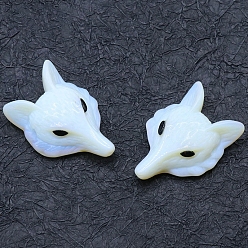 Opalite Opalite Carved Fox Head Figurines, for Home Office Desktop Feng Shui Ornament, 40x29mm