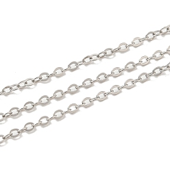 Платина Родиевое покрытие 925 плоские цепочки из стерлингового серебра, пайки, платина, ссылка: 2.5x2x0.5 mm