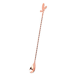 Розовое Золото 304 ложка для перемешивания воска с длинной ручкой из нержавеющей стали, ложка для смешивания, для свечных инструментов, розовое золото , 40 см