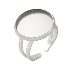 Нержавеющая Сталь Цвет Не тускнеет 304 манжета из нержавеющей стали, круглые, цвет нержавеющей стали, лоток : 16 мм, 2.8~7.5 мм, внутренний диаметр: 18 мм