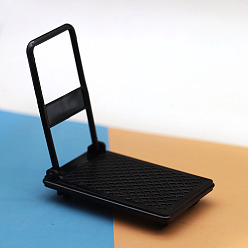 Черный Пластиковая тележка мини модель, аксессуары для кукольного домика с микро-ландшафтом, притворяясь опорными украшениями, чёрные, 88x54x97 мм