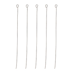 Платина Железный штифт, без никеля , платина, 70x0.7 мм, отверстие : 2 мм, Около 240 шт / 100 г