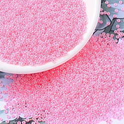 (RR544) Dark Cotton Candy Pink Ceylon Миюки круглые бусины рокайль, японский бисер, 11/0, (rr 544) темная сахарная вата розовый цейлон, 11/0, 2x1.3 мм, отверстие : 0.8 мм, Около 1111 шт / 10 г