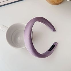 Purple. Simple Wide-brimmed Headband for Women - Elegant, Minimalist Hair Clip, Fashionable.