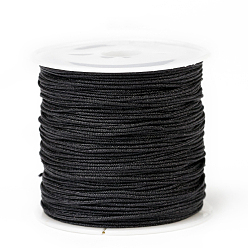 Black Nylon Thread, Black, 0.8mm, about 45m/roll