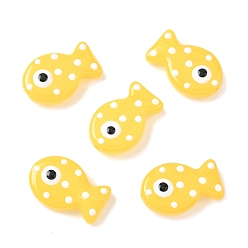 Золотистый Бусины из стеклянной эмали, окрашенные методом запекания, рыба, золотые, 19.5x12.5x6~6.5 мм, отверстие : 1.2~1.4 мм