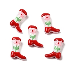 Цветок Бусины из стеклянной эмали, окрашенные в технике запекания, цветок, 23x16.5~17x7.5~8.5 мм, отверстие : 0.8~1.2 мм