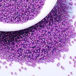 (DB2049) Светящийся Ярко-розовый Бусины miyuki delica, цилиндр, японский бисер, 11/0, (дБ 2049) ярко-розовый, 1.3x1.6 мм, отверстие : 0.8 мм, Около 2000 шт / 10 г