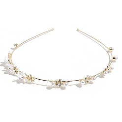 Цветок Сплав волос, резинки для волос для женщин девочек, цветок, золотые, 145x130 мм