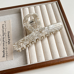 Белый Заколки для волос в форме когтей из ацетата целлюлозы, аксессуары для волос для женщин и девочек, белые, 116x55 мм