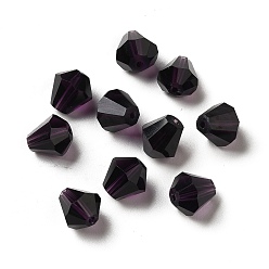 Indigo Glass Imitation Austrian Crystal Beads, Faceted, Diamond, Indigo, 8x7.5mm, Hole: 0.9mm