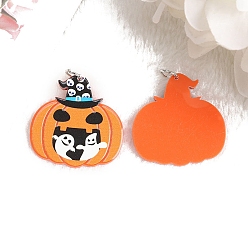 Ghost Хэллоуин акриловые подвески, призрак, 38x37 мм