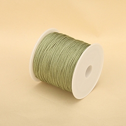 Olive Drab 50M Nylon Thread, Chinese Knot Cord, for Jewelry Making, Olive Drab, 0.8mm, about 54.68 Yards(50m)/Roll