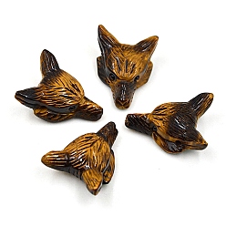 Tiger Eye Natural Tiger Eye Display Decorations, for Home Decoration, Wolf, 38x28mm