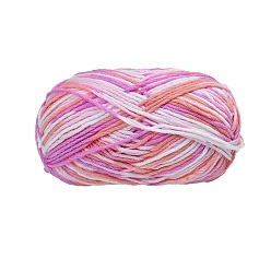 Violet 6-Ply Milk Cotton Knitting Acrylic Fiber Yarn, for Weaving, Knitting & Crochet, Violet, 3mm