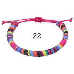 22 Bohemian Ethnic Style Handmade Braided Bracelet for Teens Colorful Surfing Friendship Bracelet