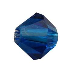 243_Capri Blue Czech Crystal Rhinestone Pave Disco Ball Beads, Small Round Polymer Clay Czech Rhinestone Beads, 243_Capri Blue, PP8(1.4~1.5mm), 6mm, Hole: 1.2mm