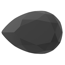 23980 Jet Фантазийные кристаллы preciosa® maxima, чешский хрусталь, 435 16 301 груша в стиле барокко, нетронутый, 23980 струя, 14x10 мм