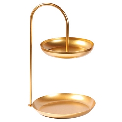 Золотой Железные выставочные витрины ювелирных изделий, держатель органайзера для колье, браслет дисплей, украшения для дома, золотые, 16~20x34 см