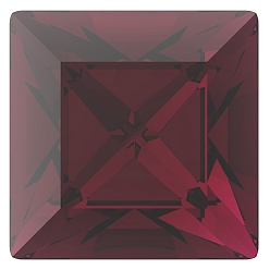 90090 Siam Фантазийные кристаллы preciosa® maxima, чешский хрусталь, 435 23 615 квадратный, срыв твердой мозговой оболочки, 90090 сиам, 6x6 мм