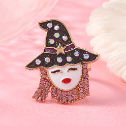 Черный Уникальные манжеты-кольца из ведьмовского сплава со стразами, эмалевые кольца для женщин, чёрные, внутренний диаметр: 17 мм