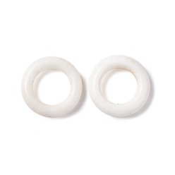 Natural Agate Natural White Agate Beads, Disc/Donut, 10x2mm, Hole: 6mm