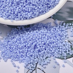 (DB1596) Матовый Непрозрачный Агатовый Синий AB Бусины miyuki delica, цилиндр, японский бисер, 11/0, (дБ 1596) матовый непрозрачный агат синий аб, 1.3x1.6 мм, отверстие : 0.8 мм, Около 2000 шт / 10 г