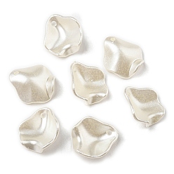 Twist ABS Imitation Pearl Pendants, Twist, Twist, 16x15x5mm, Hole: 1.4mm