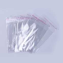 Clear OPP Cellophane Bags, Rectangle, Clear, 10x6cm, Unilateral Thickness: 0.035mm, Inner Measure: 7.5x6cm