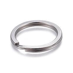Stainless Steel Color 304 Stainless Steel Split Key Ring Clasps, For Keychain Making, Stainless Steel Color, 32x3mm, Inner Diameter: 25.5mm